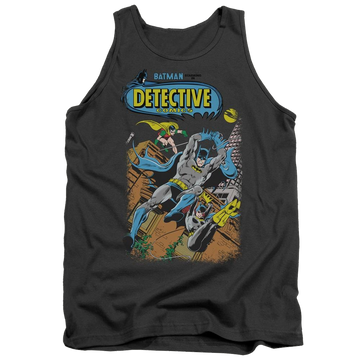 Charcoal men's tank with Batman Detective #487 graphic