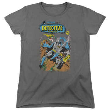 Charcoal women's t-shirt with Batman Detective #487 graphic