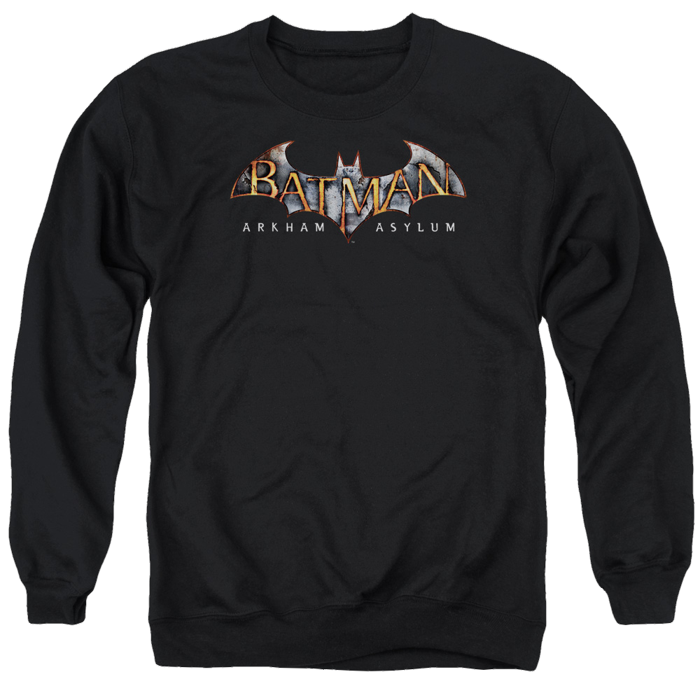 Batman - Arkham Arkham Asylum Logo - Men's Crewneck Sweatshirt Men's Crewneck Sweatshirt Batman   