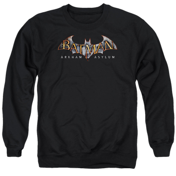 Batman - Arkham Arkham Asylum Logo - Men's Crewneck Sweatshirt Men's Crewneck Sweatshirt Batman   