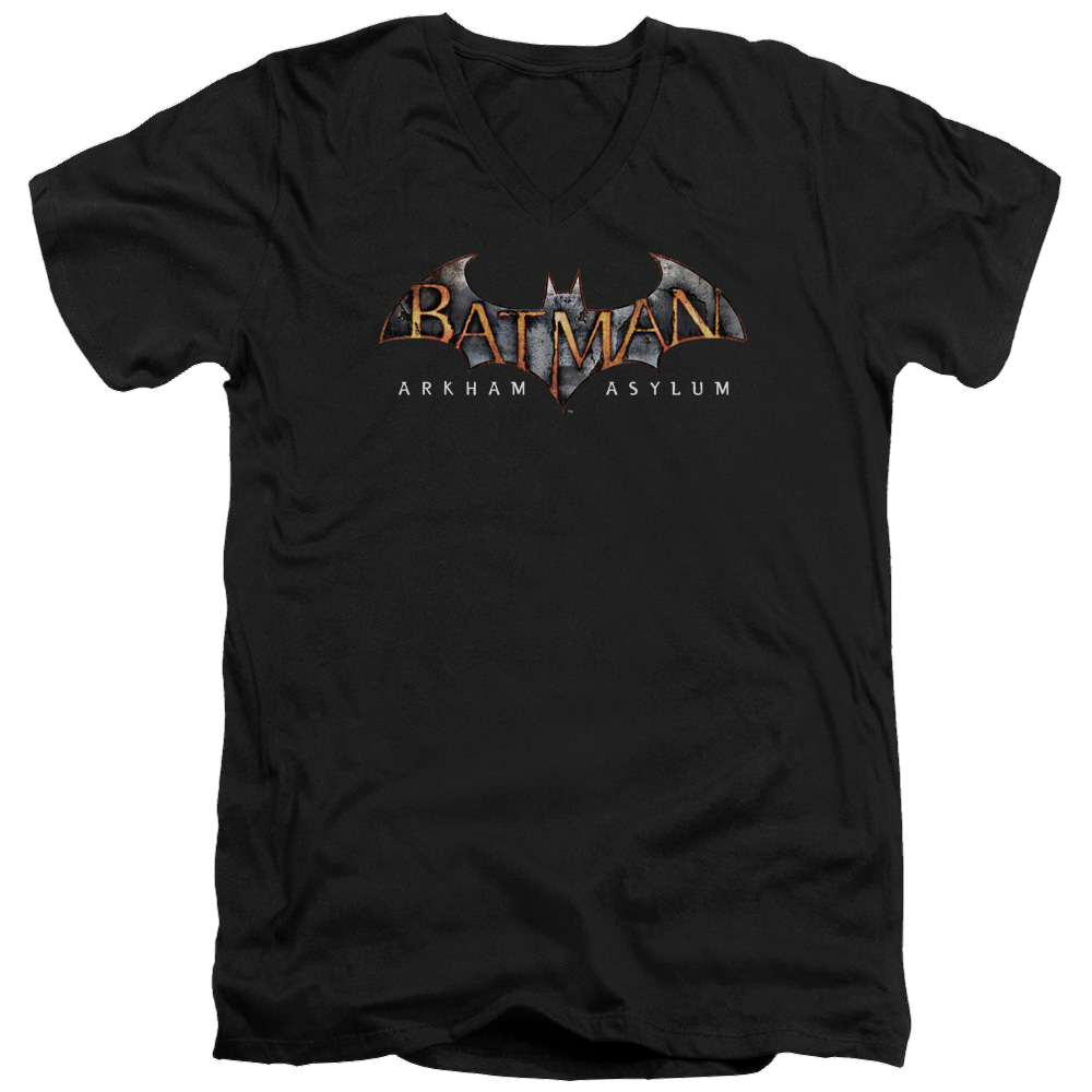 Batman - Arkham Arkham Asylum Logo - Men's V-Neck T-Shirt Men's V-Neck T-Shirt Batman   