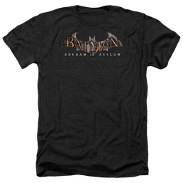 Batman - Arkham Arkham Asylum Logo - Men's Heather T-Shirt Men's Heather T-Shirt Batman   