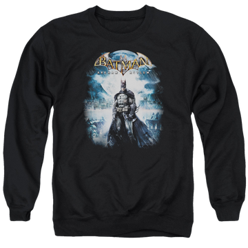 Batman - Arkham Game Cover - Men's Crewneck Sweatshirt Men's Crewneck Sweatshirt Batman   