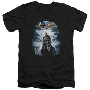 Batman - Arkham Game Cover - Men's V-Neck T-Shirt Men's V-Neck T-Shirt Batman   