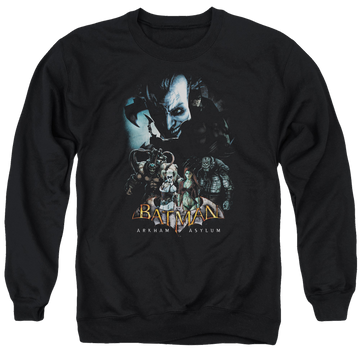 Batman - Arkham Five Against One - Men's Crewneck Sweatshirt Men's Crewneck Sweatshirt Batman   