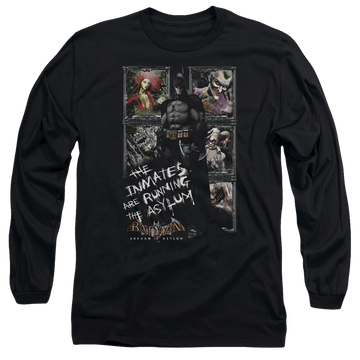 Batman - Arkham Running The Asylum - Men's Long Sleeve T-Shirt Men's Long Sleeve T-Shirt Batman   