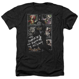 Batman - Arkham Running The Asylum - Men's Heather T-Shirt Men's Heather T-Shirt Batman   