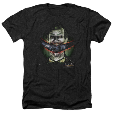 Batman - Arkham Crazy Lips - Men's Heather T-Shirt Men's Heather T-Shirt Batman   