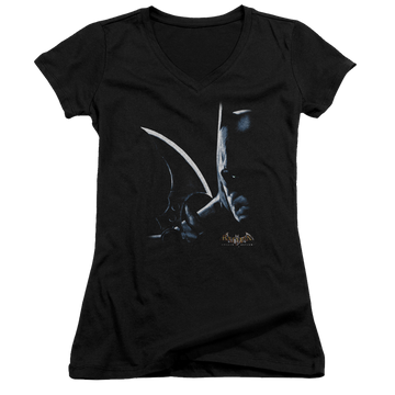 Batman - Arkham Arkham Batman - Juniors V-Neck T-Shirt Juniors V-Neck T-Shirt Batman   