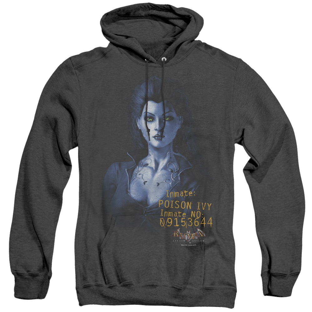 Batman Arkham Asylum Arkham Poison Ivy - Heather Pullover Hoodie Heather Pullover Hoodie Batman   