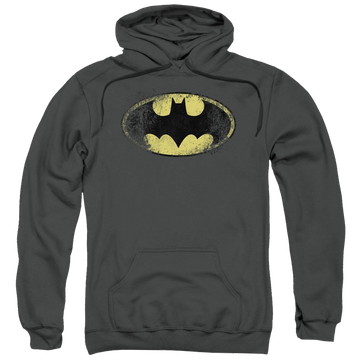 Batman Destroyed Logo - Pullover Hoodie Pullover Hoodie Batman   
