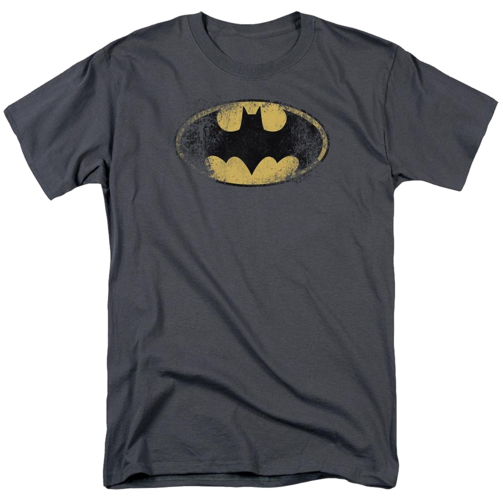 Batman Destroyed Logo - Men's Regular Fit T-Shirt Men's Regular Fit T-Shirt Batman   