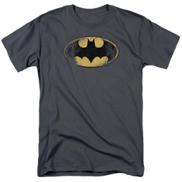 Batman Destroyed Logo - Men's Regular Fit T-Shirt Men's Regular Fit T-Shirt Batman   