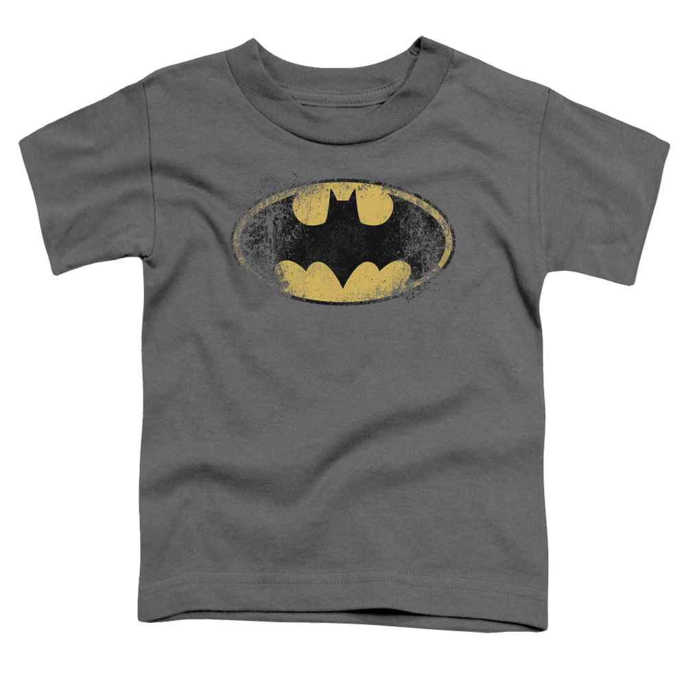 DC Batman Destroyed Logo - Kid's T-Shirt Kid's T-Shirt (Ages 4-7) Batman   