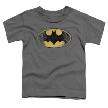 DC Batman Destroyed Logo - Kid's T-Shirt Kid's T-Shirt (Ages 4-7) Batman   