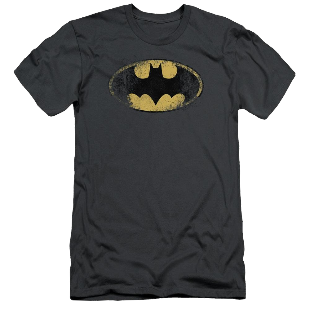Batman Destroyed Logo - Men's Slim Fit T-Shirt Men's Slim Fit T-Shirt Batman   