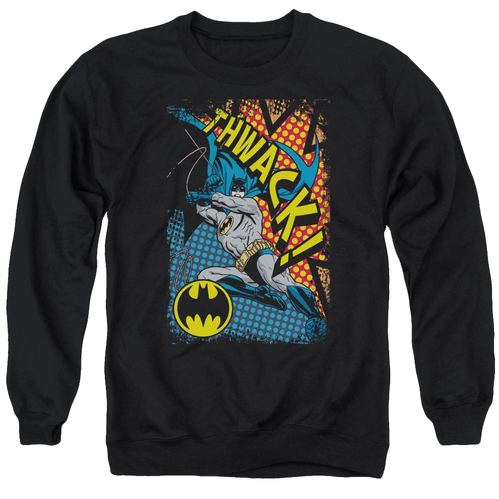 Batman Thwack - Men's Crewneck Sweatshirt Men's Crewneck Sweatshirt Batman   