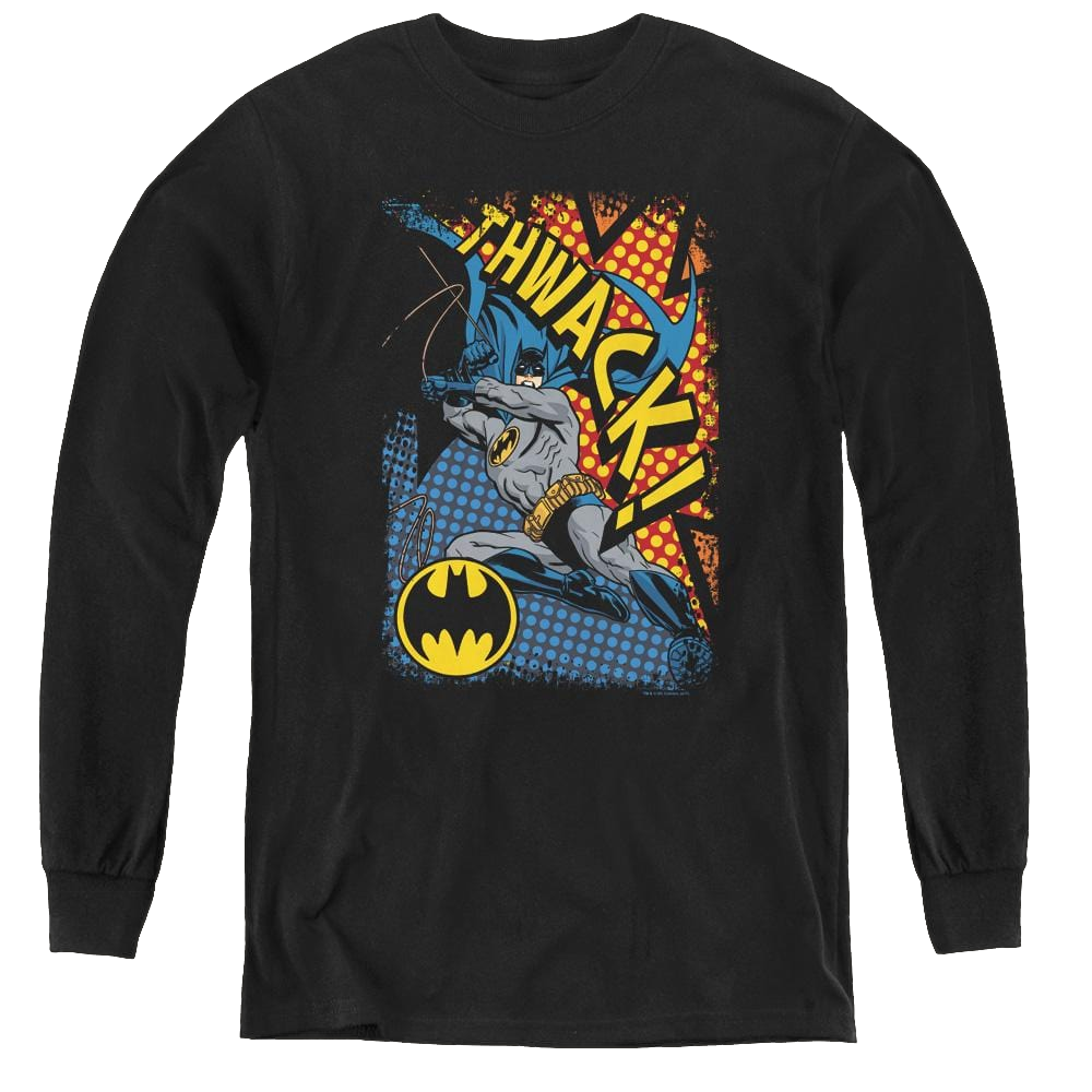 Dc Batman Thwack - Youth Long Sleeve T-Shirt Youth Long Sleeve T-Shirt Batman   