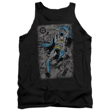 Black men's tank with Batman Detective #487 Distress graphic