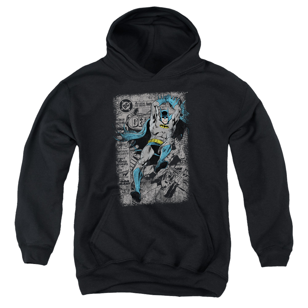 DC Batman Detective #487 Distress - Youth Hoodie Youth Hoodie (Ages 8-12) Batman   