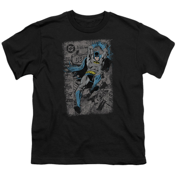 DC Batman Detective #487 Distress - Youth T-Shirt Youth T-Shirt (Ages 8-12) Batman   