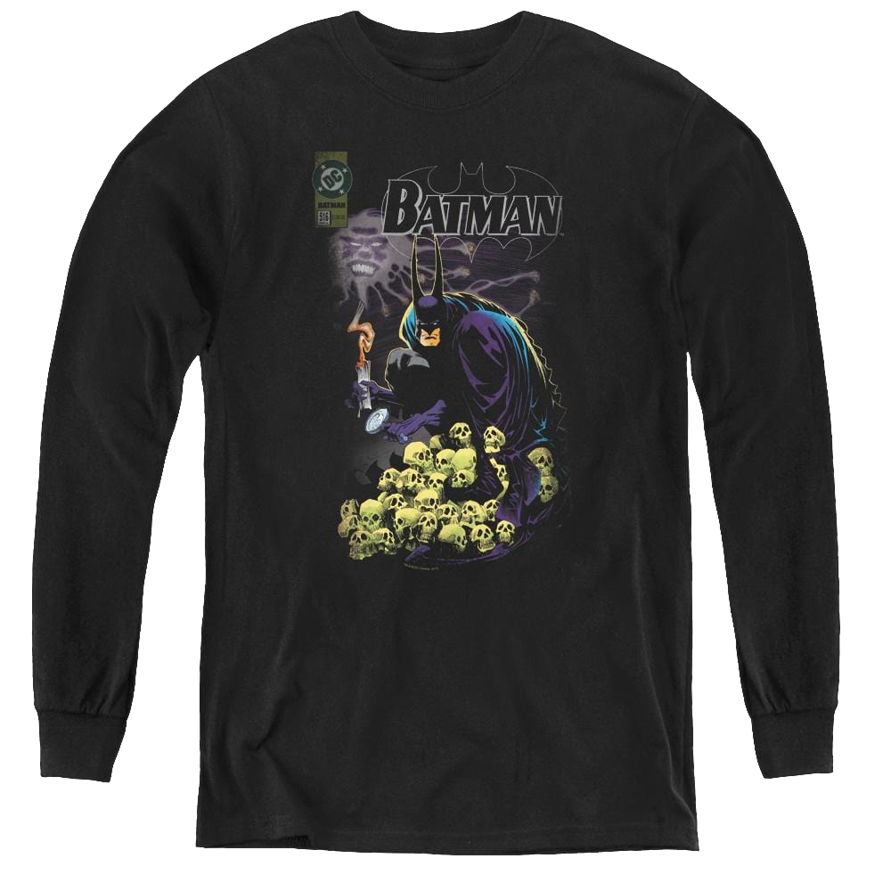 Dc Batman Cover #516 - Youth Long Sleeve T-Shirt Youth Long Sleeve T-Shirt Batman   