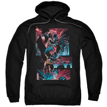 Batman Dark Knight Panels - Pullover Hoodie Pullover Hoodie Batman   