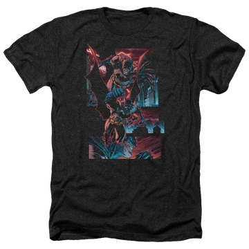 Batman Dark Knight Panels - Men's Heather T-Shirt Men's Heather T-Shirt Batman   