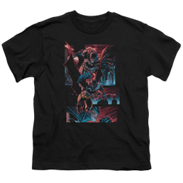 DC Batman Dark Knight Panels - Youth T-Shirt Youth T-Shirt (Ages 8-12) Batman   