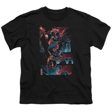 DC Batman Dark Knight Panels - Youth T-Shirt Youth T-Shirt (Ages 8-12) Batman   