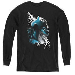 Dc Batman Crazy Grin - Youth Long Sleeve T-Shirt Youth Long Sleeve T-Shirt Batman   