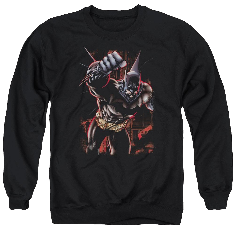 Batman Crimson Knight - Men's Crewneck Sweatshirt Men's Crewneck Sweatshirt Batman   
