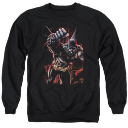 Batman Crimson Knight - Men's Crewneck Sweatshirt Men's Crewneck Sweatshirt Batman   
