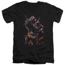 Batman Crimson Knight - Men's V-Neck T-Shirt Men's V-Neck T-Shirt Batman   