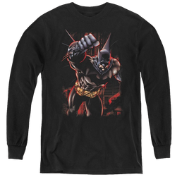 Dc Batman Crimson Knight - Youth Long Sleeve T-Shirt Youth Long Sleeve T-Shirt Batman   