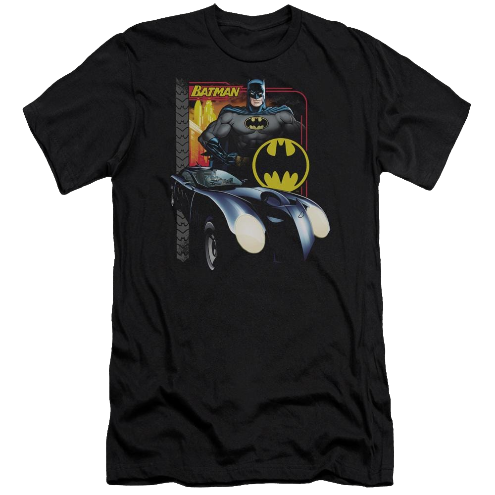 Batman Bat Racing - Men's Premium Slim Fit T-Shirt Men's Premium Slim Fit T-Shirt Batman   