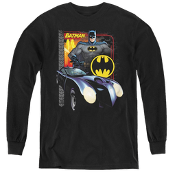 Dc Batman Bat Racing - Youth Long Sleeve T-Shirt Youth Long Sleeve T-Shirt Batman   