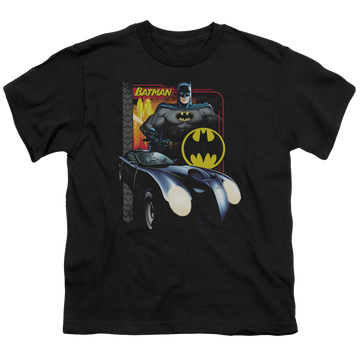 DC Batman Bat Racing - Youth T-Shirt Youth T-Shirt (Ages 8-12) Batman   