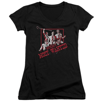 Batman Gothams Most Wanted - Juniors V-Neck T-Shirt Juniors V-Neck T-Shirt Batman   