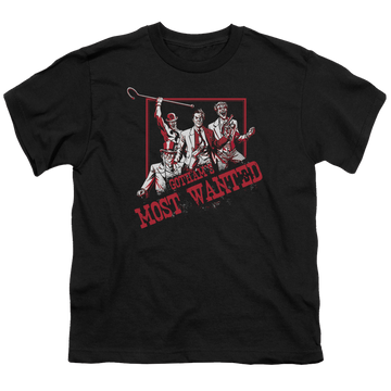 DC Batman Gothams Most Wanted - Youth T-Shirt Youth T-Shirt (Ages 8-12) Batman   
