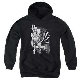 DC Batman Vertical Letters - Youth Hoodie Youth Hoodie (Ages 8-12) Batman   