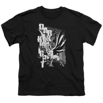 DC Batman Vertical Letters - Youth T-Shirt Youth T-Shirt (Ages 8-12) Batman   