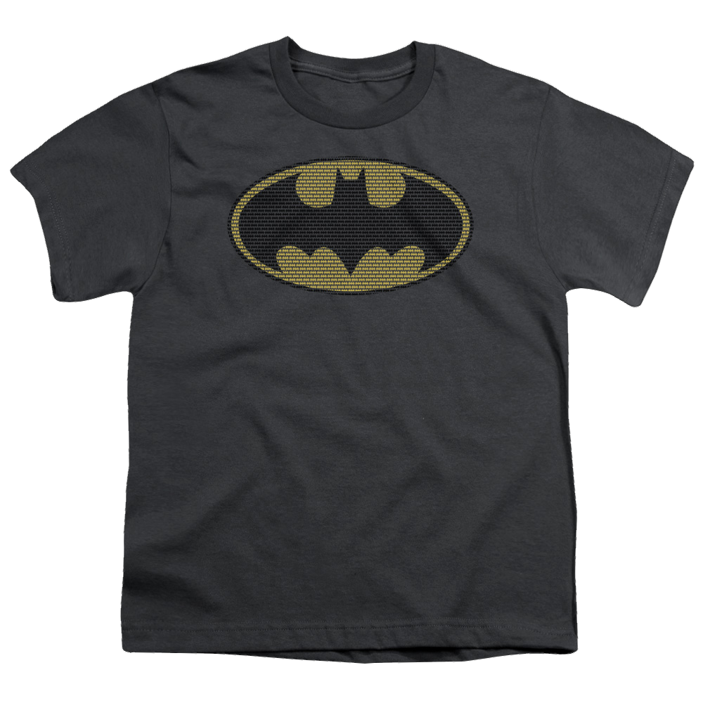 DC Batman Little Logos - Youth T-Shirt Youth T-Shirt (Ages 8-12) Batman   