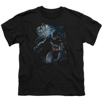DC Batman Light Of The Moon - Youth T-Shirt Youth T-Shirt (Ages 8-12) Batman   