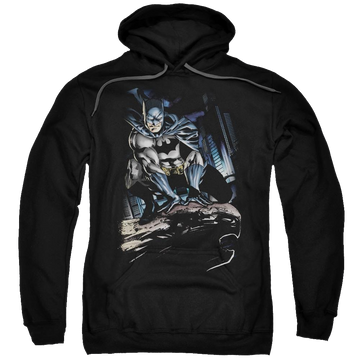 Batman Perched - Pullover Hoodie Pullover Hoodie Batman   