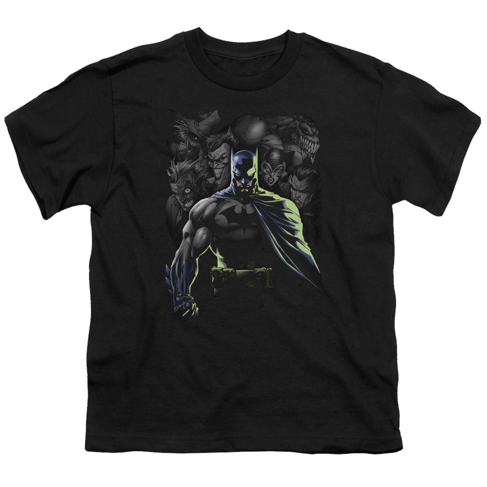 DC Batman Villains Unleashed - Youth T-Shirt Youth T-Shirt (Ages 8-12) Batman   