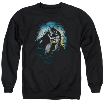 Batman Bat Cave - Men's Crewneck Sweatshirt Men's Crewneck Sweatshirt Batman   