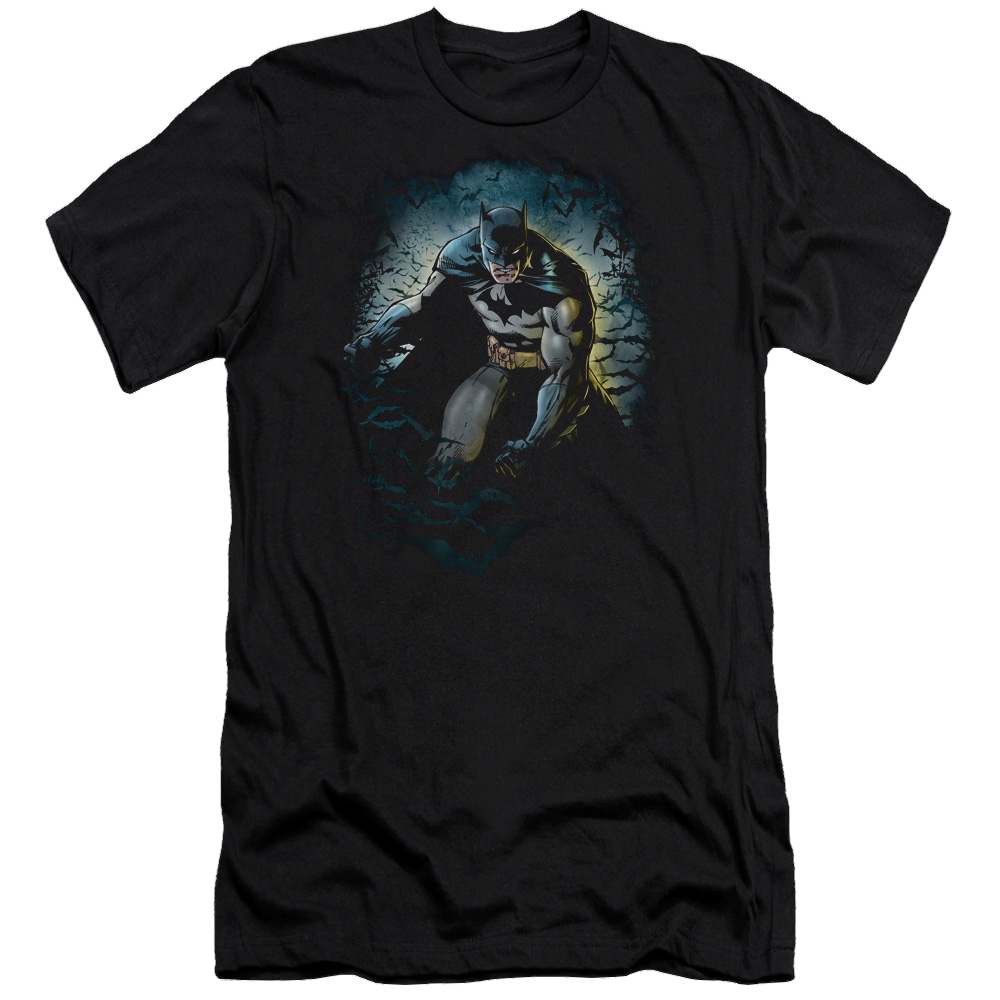 Batman Bat Cave - Men's Premium Slim Fit T-Shirt Men's Premium Slim Fit T-Shirt Batman   