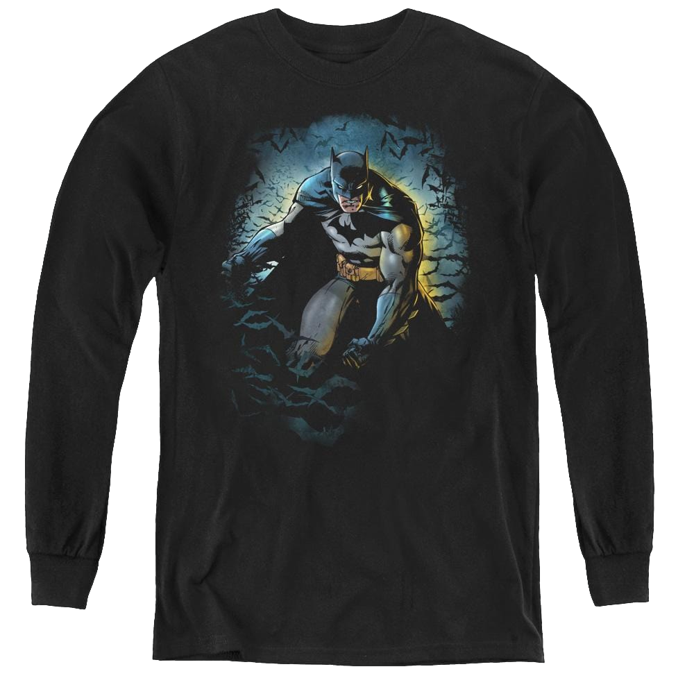 Dc Batman Bat Cave - Youth Long Sleeve T-Shirt Youth Long Sleeve T-Shirt Batman   