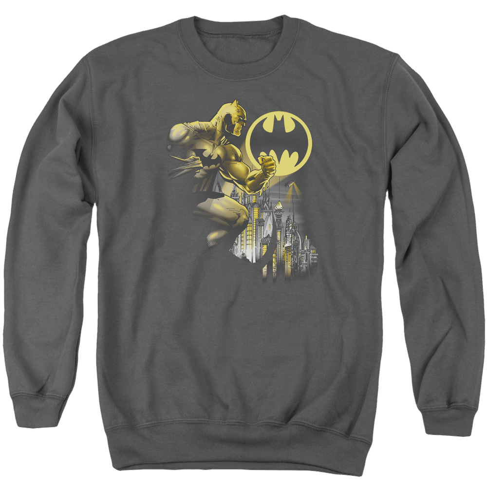 Batman Bat Signal - Men's Crewneck Sweatshirt Men's Crewneck Sweatshirt Batman   